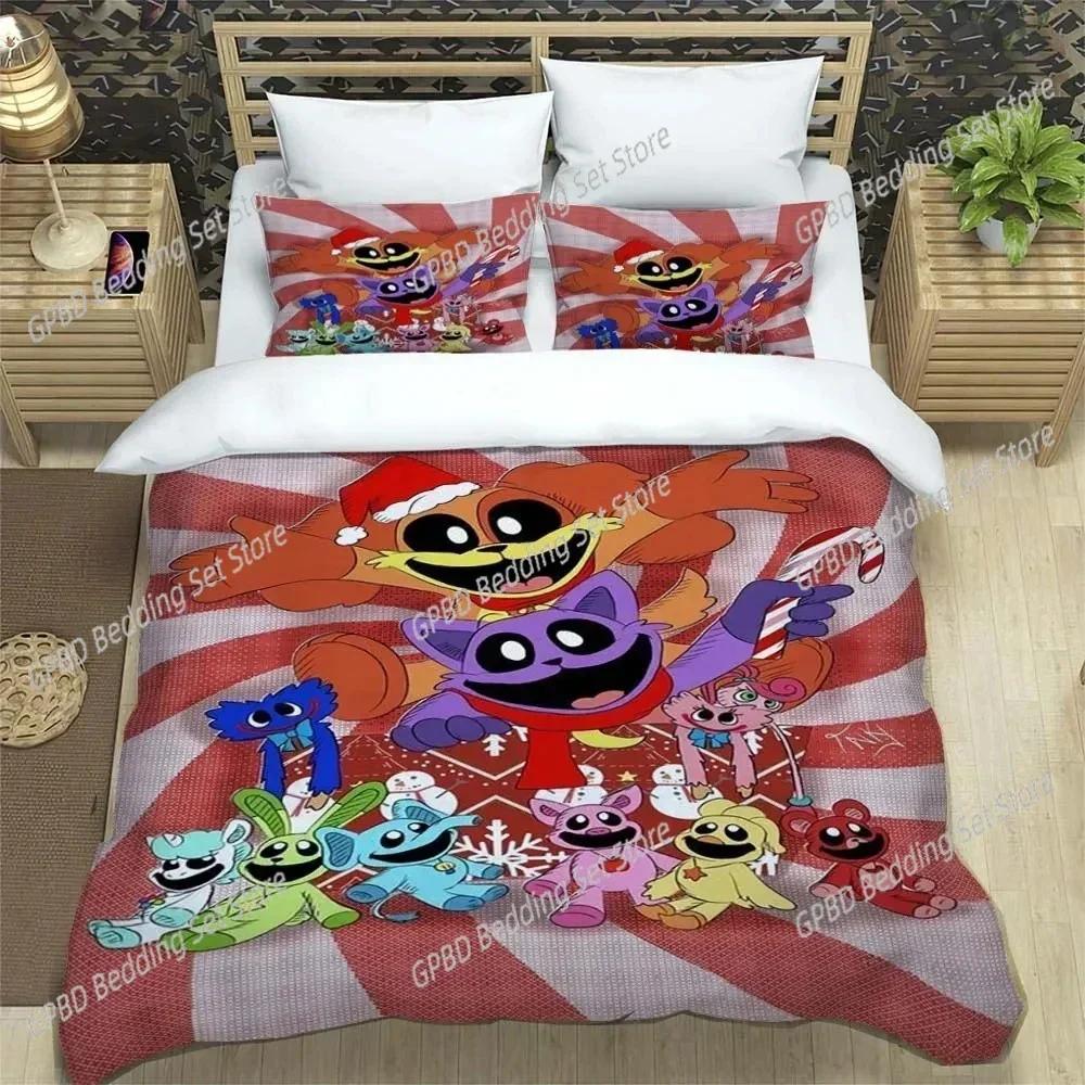 Spiel Regenbogen Freunde 3D cartoon printed bedding for Boys Customized King size bedding set Queen bedding set