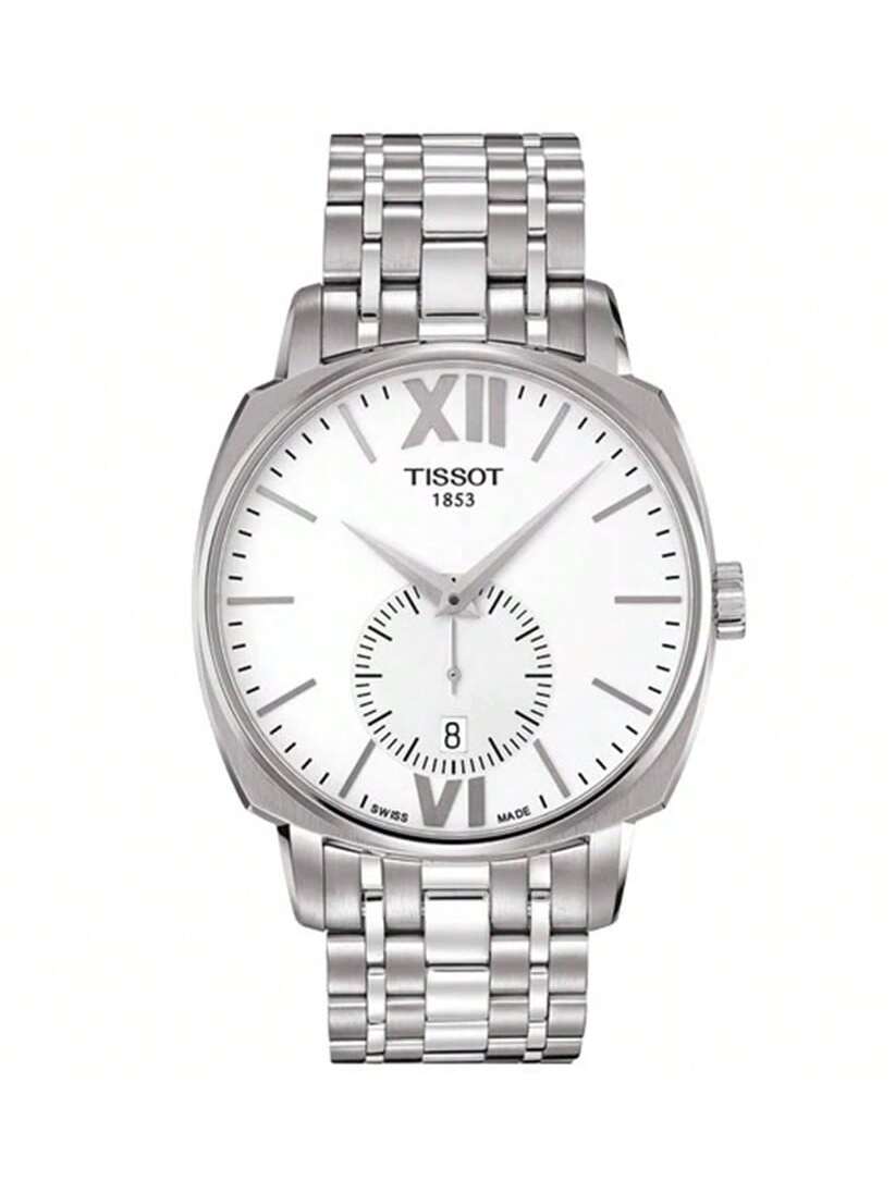 Tissot men s automatic mechanical watch, 50m water-resistant, stainless steel strap T059.528.11.018.00 белый