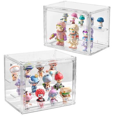 GOSO Figuren-Sammelkoffer mit herausnehmbarer Modell-Vitrine Staubdichte Auslage Figuren-Display Display Geburtstagsgeschenk-Koffer, 271822cm, Trennwände, Schrank,