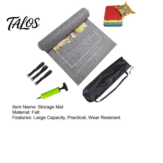 Storage Holder Jigsaw Puzzle Roll Mat Large Capacity Foldable Design Wear Resistant Saver with Fixing Strap Set Felt