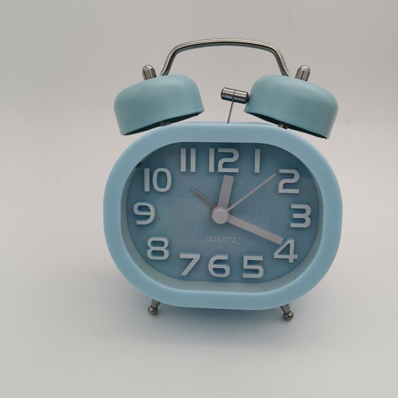 Three-dimensional Ring Bell Ring Bell Ring Bell Bedside Alarm Clock Silent with Night Light