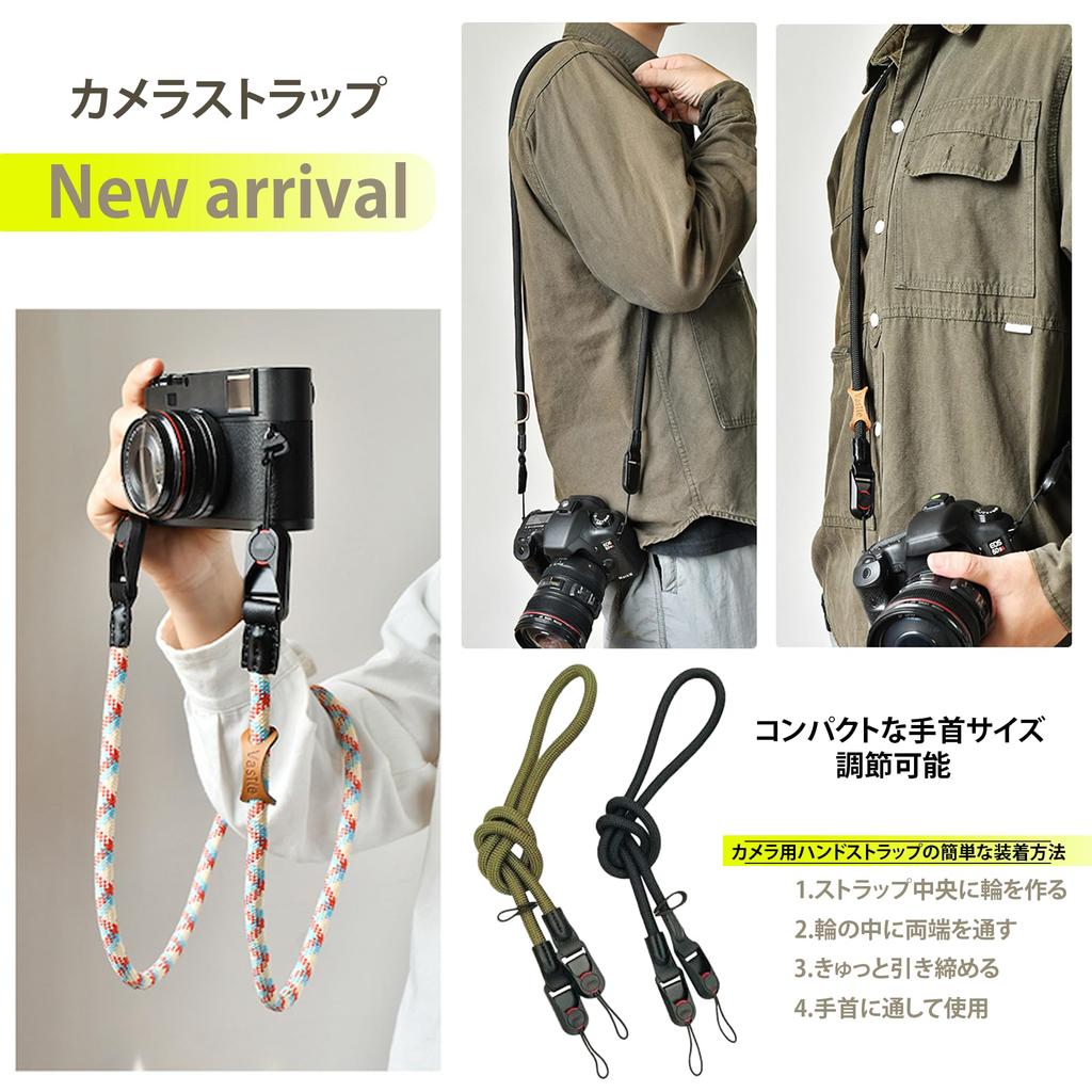 Camera Neck Shoulder Genuine Leather Climbing Quick Compatible with and Compact Cameras [CT_Luxury_Elegant] Strap, Strap, Strap, Rope, Release,