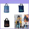 Stylish Korean Trendy Children's Crossbody Bag In Retro Washed Denim For Boys And Girls