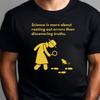 Science Quote Detective Rat Silhouette Graphic T Shirt Scientist Teacher Student Inspirational Text Casual Cotton Short Sleeve