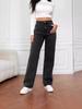 2025 Women's European & American Style Washed Denim Loose Straight-Leg Jeans for Autumn/Winter