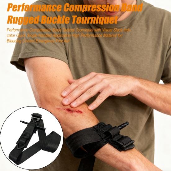 Tactical Tourniquet Medical Solution Nylon Compression Band First Aid Tourniquet Strap for Bleeding Control Emergency Use