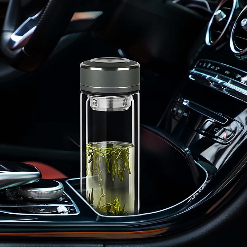 Fuxiangxiang Mingyi Double-Layer Glass Tea Cup with Infuser