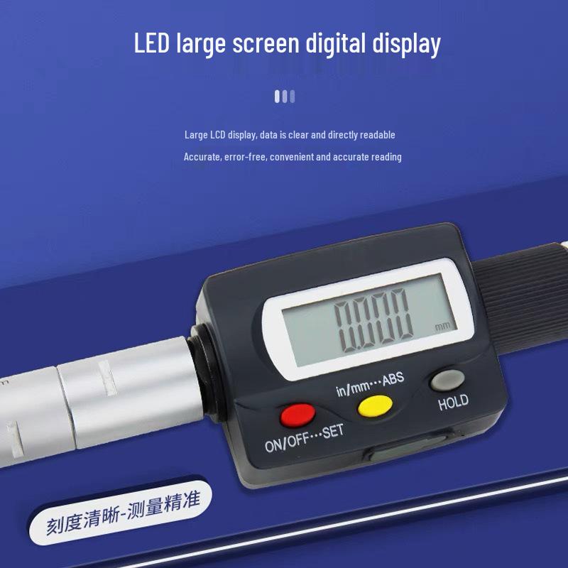 High Precision Three-Point Inside Micrometer, 0.001mm Accuracy for Inner Holes