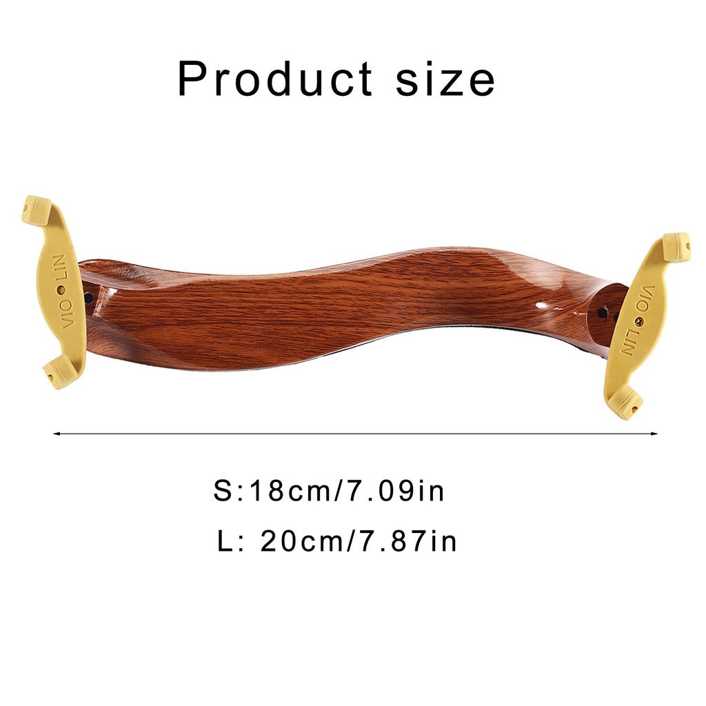 Violin Shoulder Rest Soft Pad Foldable Adjustable 3/4-4/4 1/4-1/2 Size Practical Violin Parts Ergonomic and Comfortable