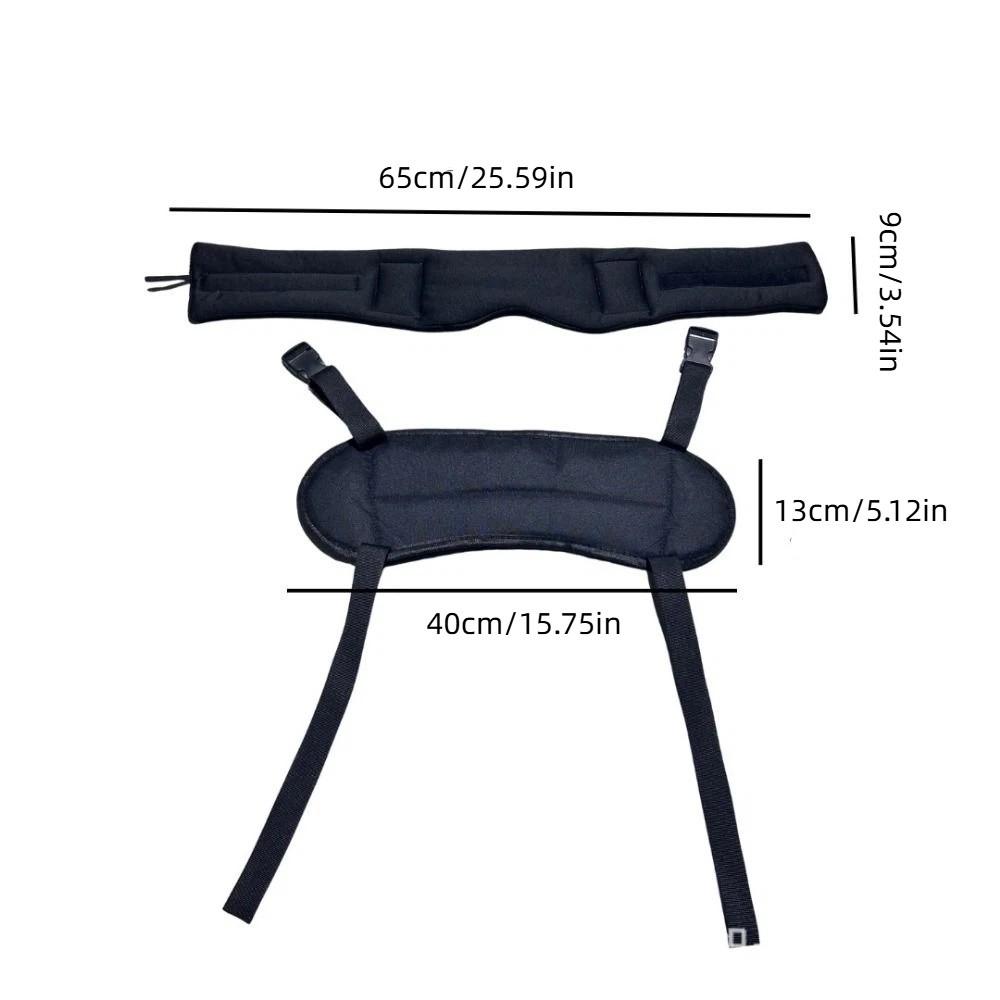 Blackout Head Strap with Eye Mask Soft Travel Pillow for Airplanes 3D Sleep Eye Mask  Long Flight