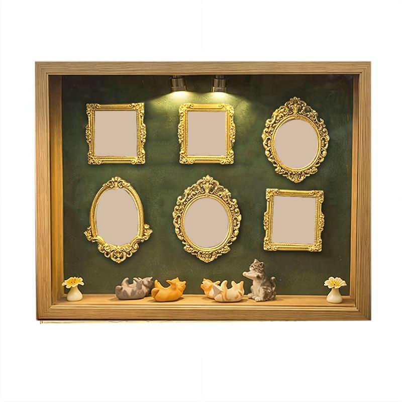 DIY Cat Mini Museum Silhouette Box, Familyand Cat Memory Photo Display Case Frame Silhouette Box With Light