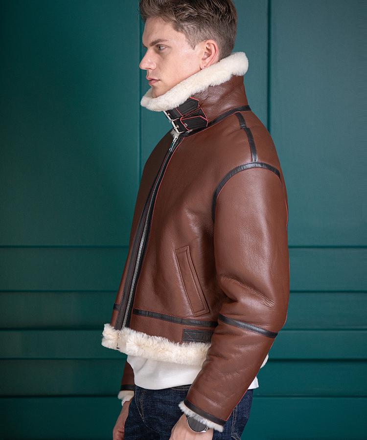 Strike Auranos Lambskin Shearing Jacket (Brown)