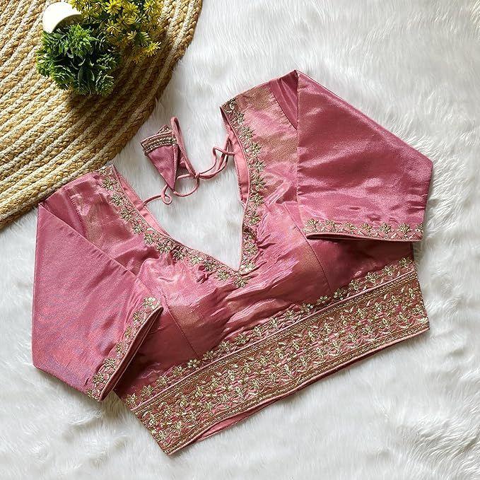 Blouse To Wear with Saree (size M(38), Blouse Size Can Be Increased To XL(42)RU).