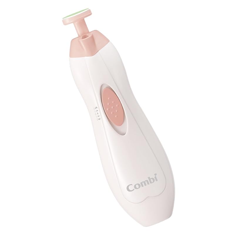 [] Combi Baby Label Nail Care Set, Baby Pink, with 6 Types of Attachments (3 for Babies / 3 for Adults)