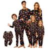 Family Matching Pajama Set with Halloween Print Long Sleeve and Long Pants for Fall Sleepwear