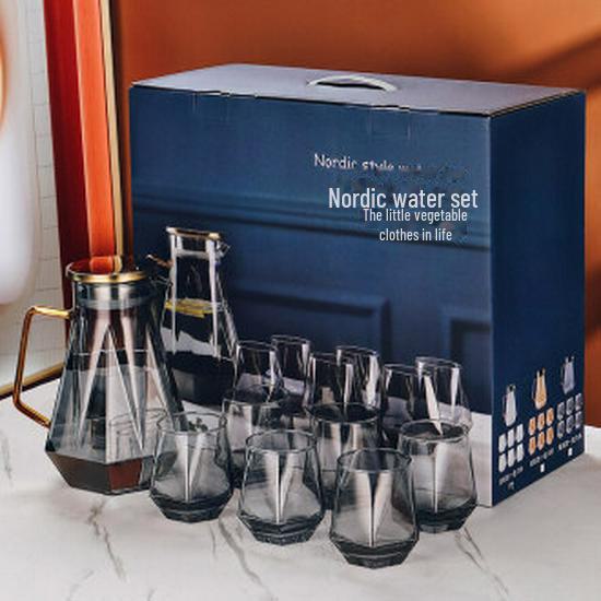 

Подарочный набор для воды из стекла: Чайник, чашки и кружки для дома и гостиной Standard Option