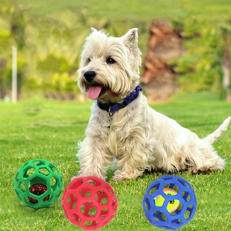 Puppy Toy Treat Dispensing Interactive Puppy Chewing Ball Chew Toy Puzzle Ball Treat Dispensing Teething Toy