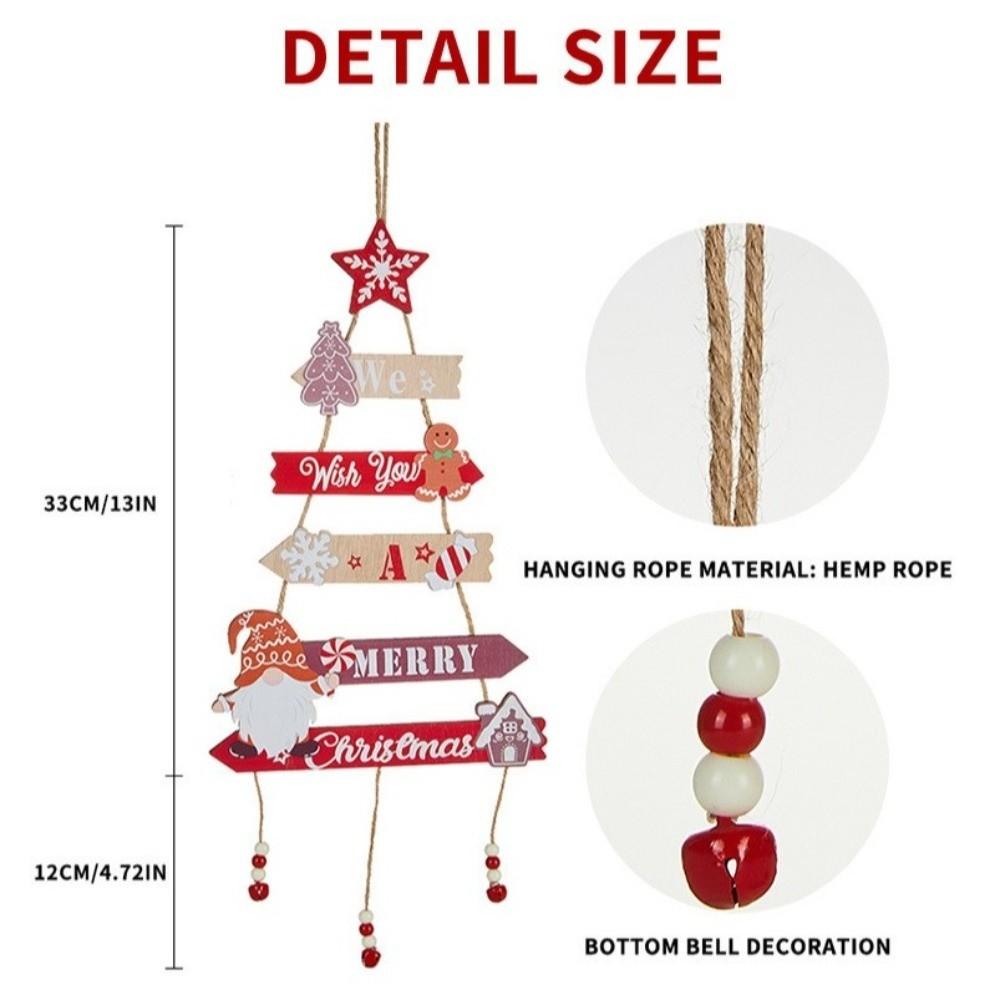 Christmas Hanging Pendant Wooden Wall Ornament 2025 New Door Pendant Home Decor