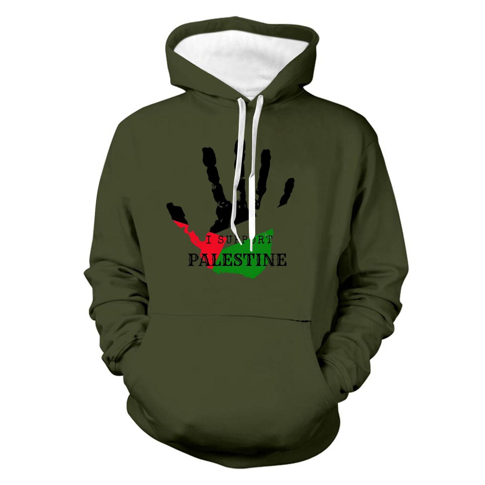 Мужская винтажная толстовка с длинным рукавом и принтом, толстовка с капюшоном, топ M