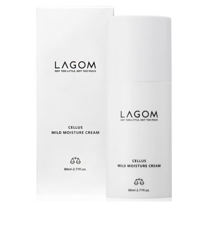 LAGOM Cellus Mild Moisture Cream 80ml – Hydrating Barrier Cream for Sensitive Skin