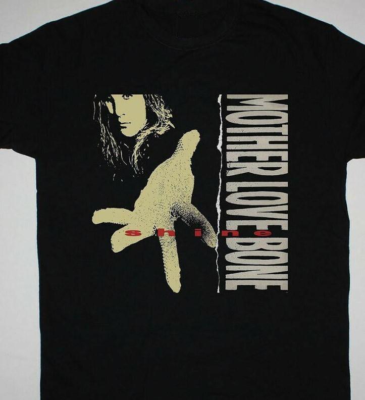 HOT 90S Mother Love Bone Shine 1989 black cotton shirt rock band Unisex T-Shirt XXXXL