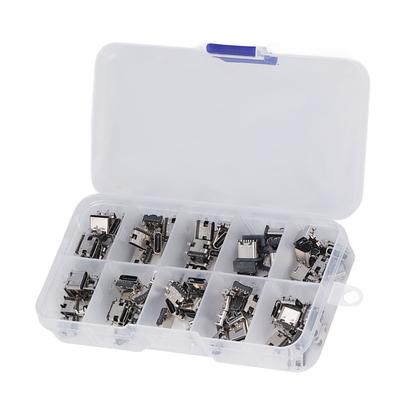 TYPE C USB Female Plug Connector Jack Solder Repair Replacement Adapter Assortment Set USB Repair Replacement Adapter