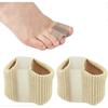 2 Stück Große Zehentrenner, Verstellbarer Silikon-Zehenkorrektor für überlappende Zehen, Hallux Valgus Ballenzehen-Linderung, Unisex Zehentrenner