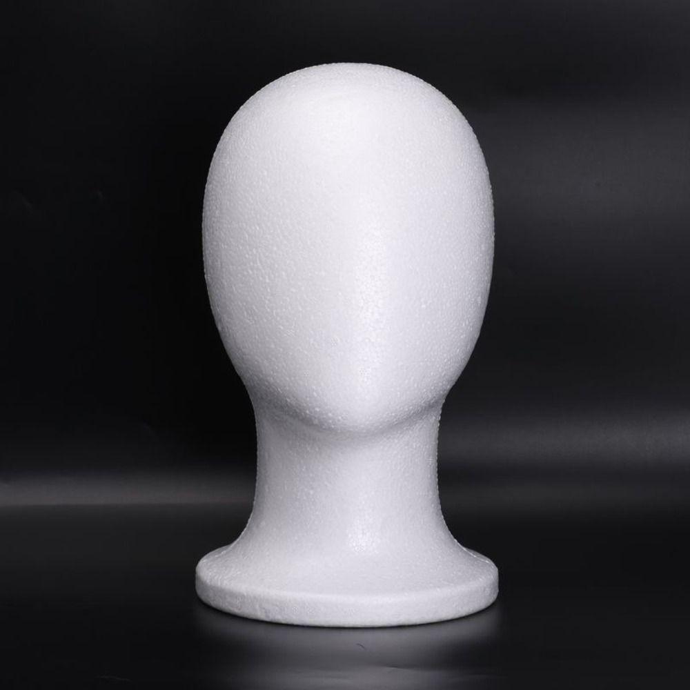 New Stable Foam Mannequin Head Lightweight White Manikin Head Wig Display Stand 3