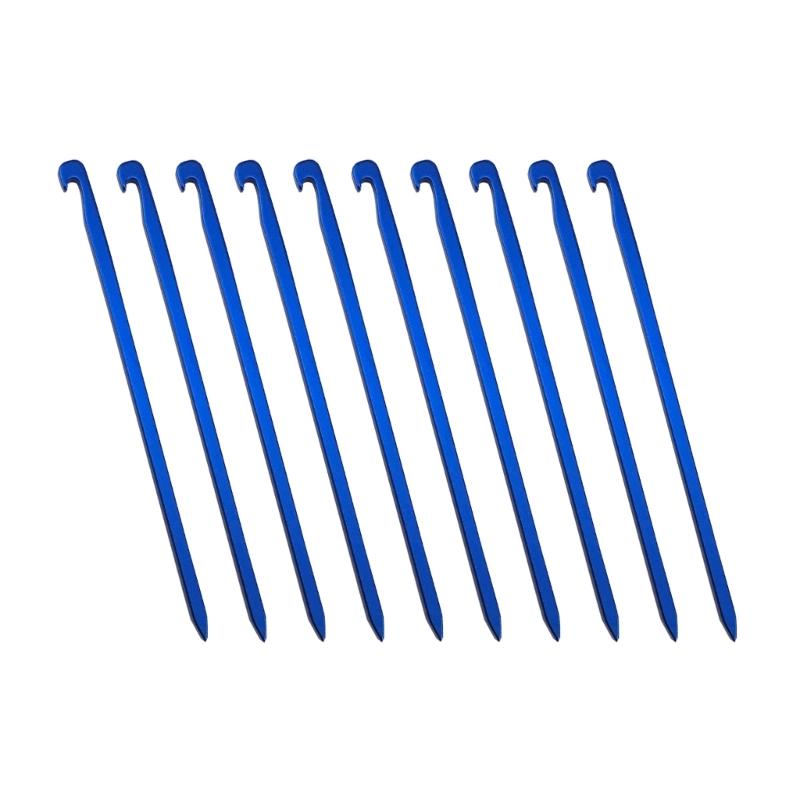 10 Pcs Tent Peg Camping Stakes Yard Lawn Peg for Fixing Tent Tarps Awning Mat