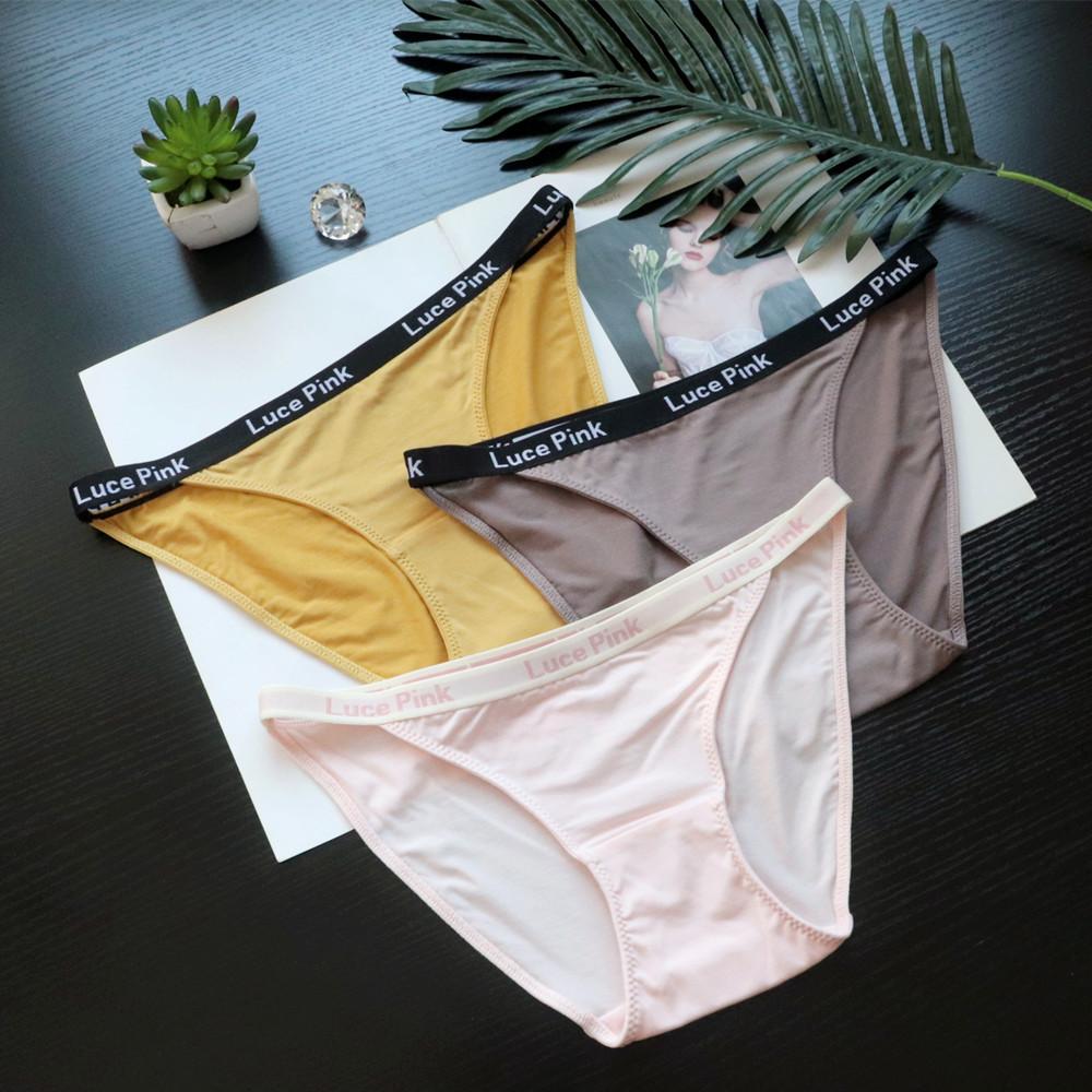Women's Letter Sports Style Simple Sexy Low Rise Model Antibacterial Breathable Briefs Underwear