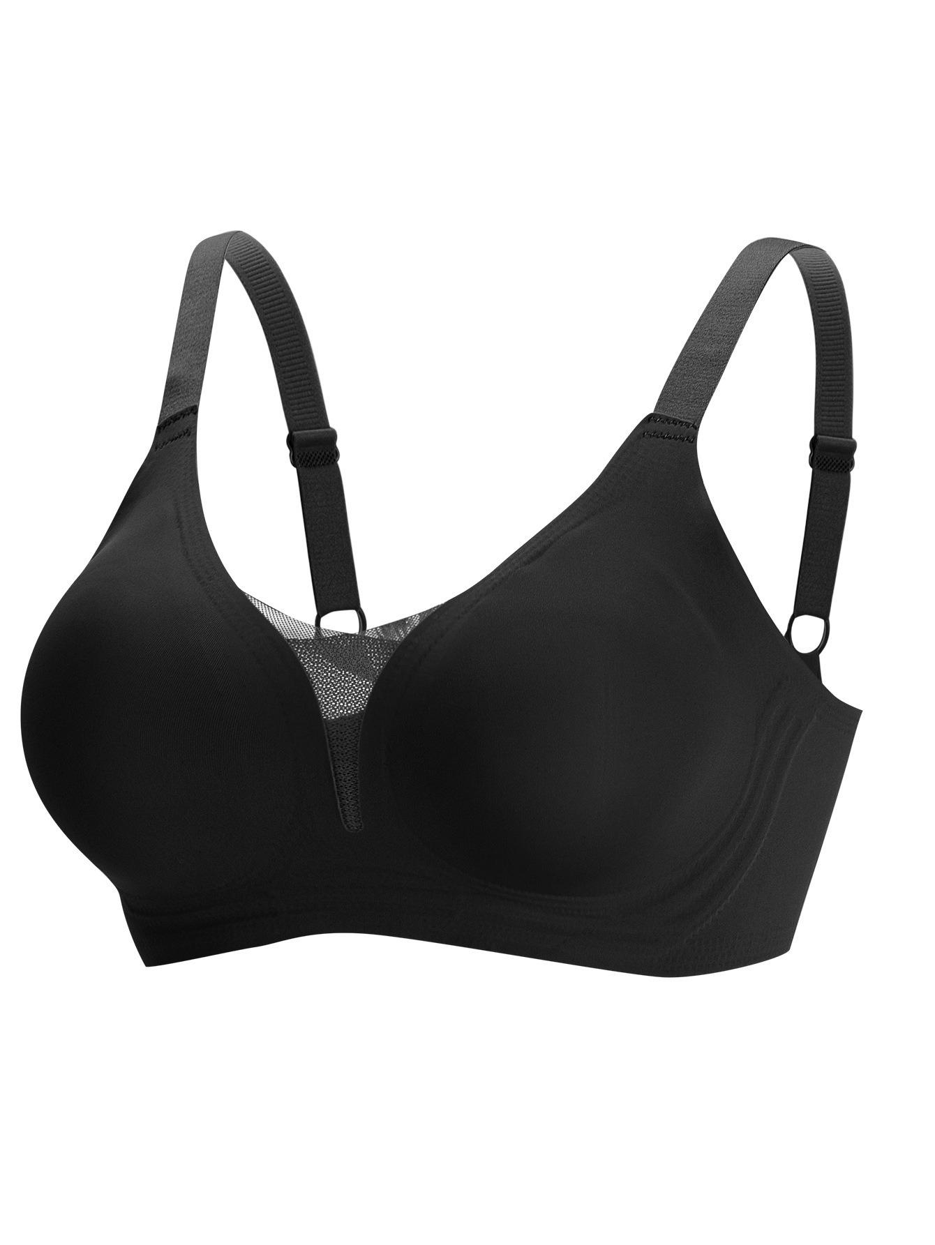 

European & American Plus Size Seamless Minimizer Bra - Thin, Sexy Style with Side Support for Larger Busts S