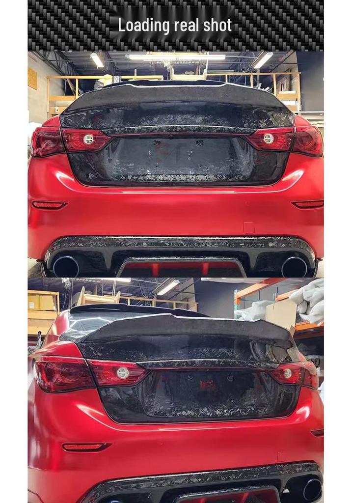 Infiniti Q50 Carbon Fiber Spoiler Trunk Lid Cover