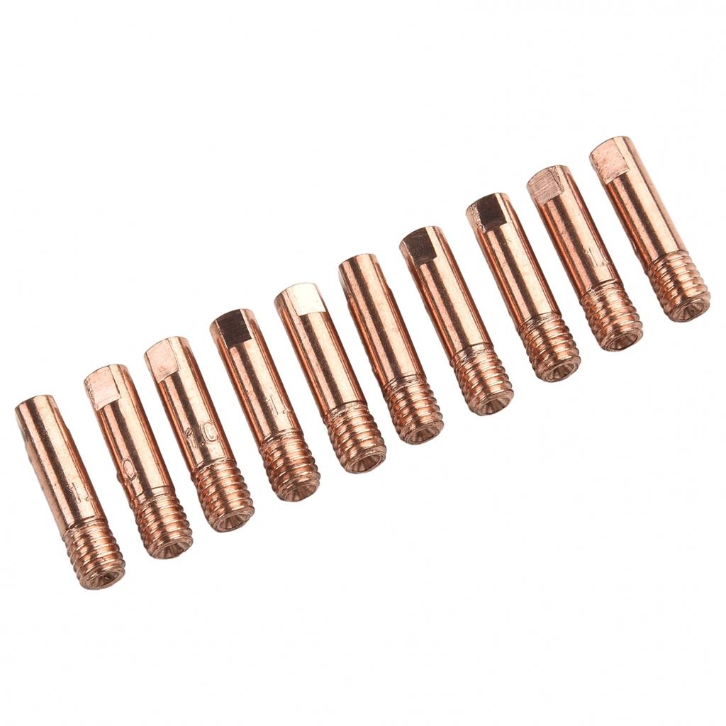 Contact Tip Nozzles Copper M6 Thread Welding Nozzles 0.6/0.8/0.9/1.0/1.2mm