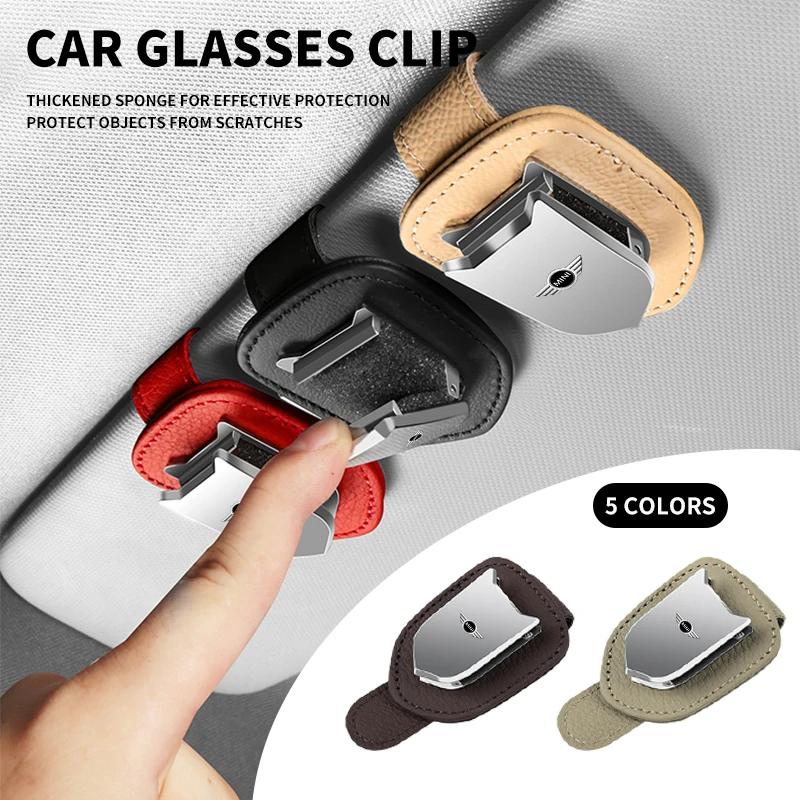 Car Sunglasses Holder Glasses Ticket Card Storage Clip For MINI Cooper JCW WORKS R55 R56 F55 F56 R57 R58 R59 R60 R61 R50 rdxzk11
