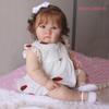 BZDOLL 24inch 60cm Big Fat Doll 3D-Paint Skin with Vascular Vein Soft Vinyl Reborn Baby Girl Princess Newborn Toddler Kids for Birthday Gift