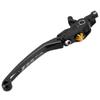 Pilot Brake Aluminum Adjustable Lever Position 20 Automatic Lever Return for Lever, Black, Foldable, High-Strength Alloy, (approx.