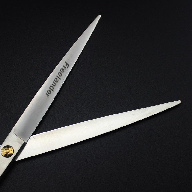 7.5 Inch Freelander Matte, Professional Pet Grooming, Flat Scissors, Micro-Serrated Flat, Anti-Skid