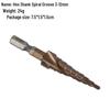 Cobalt High-Speed Steel Step Drill Bit for Thin Metal and Stainless Steel