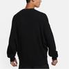 Nike Sportlich Lässiger Rundhals Langarm Strickpullover Herren Tops Schwarz FB7726-010