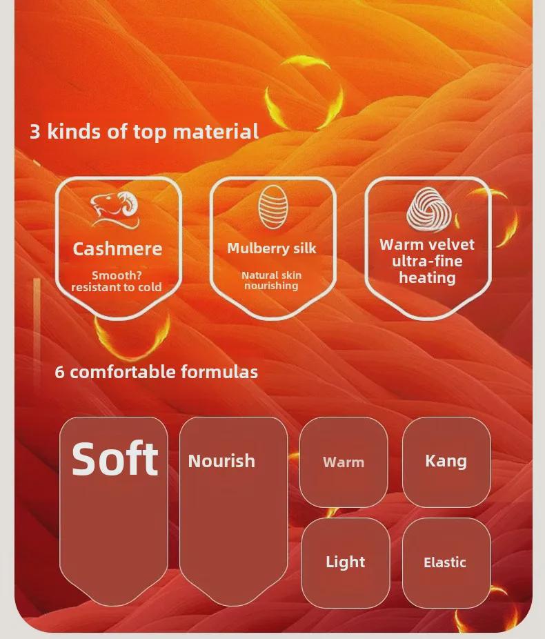 Niemiecki jesienny garnitur z kaszmiru: Damski sweter i spodnie z bawełny termicznej dla osób starszych