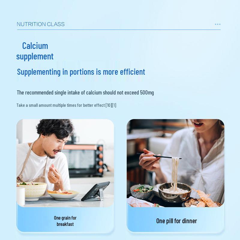 Tangchen Beijian Kalziumsupplement mit den Vitaminen D & K, 120 Kapseln - Echte Apothekenqualität