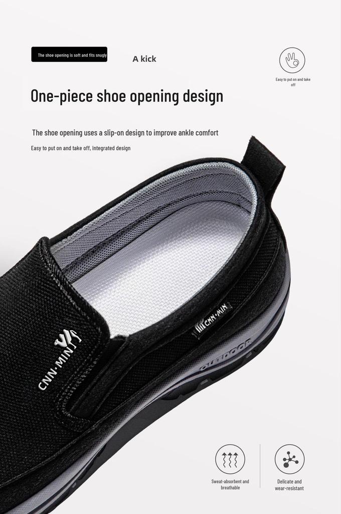 Men's Casual Spring Lightweight Cloth Dad Shoes - Versatile & Comfortable Low-Cut Design