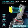 Super Bright H4 Car LED Lights 360W 18000LM Six Copper Tube Hi Lo Beam Decoder Headlights Car Accessories