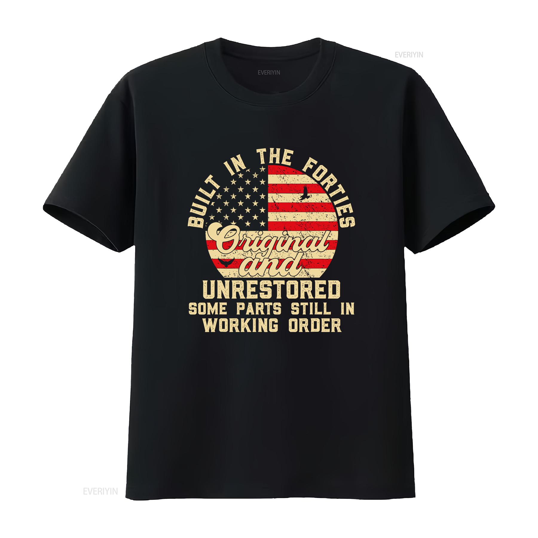 

Built In The Fifties Original Unrestored 50s Birthday Men T Shirt vintage Washed Comfortable Stylish Breathable fashion Soft 4XL