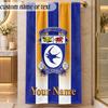 Beach TowelCardiff City Custom Name Text Personalized Soft Towel for Beach Pool Indoor Home Decor Gift