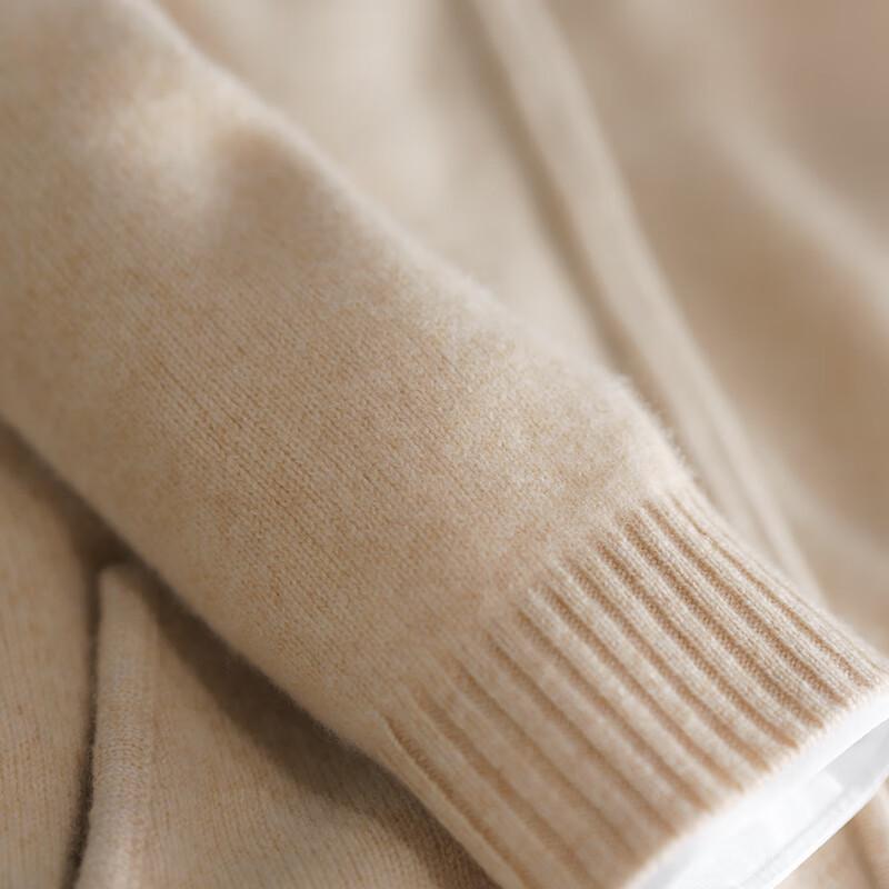 Fanzhen Men's 100% Wool Thick Knit Cardigan