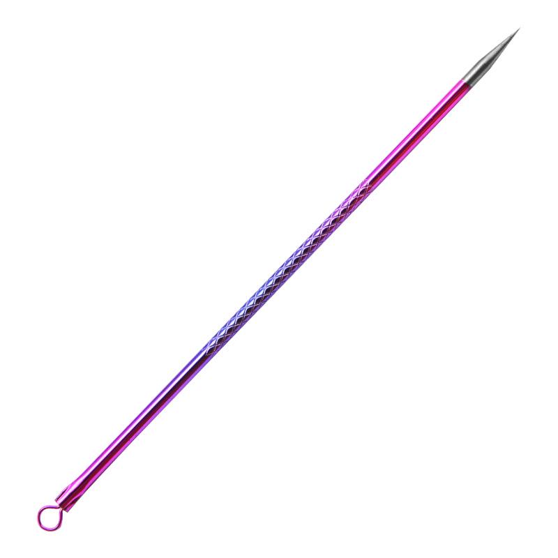 Colorful Stainless Steel Blackhead Extractor Set: 4-Piece Double-Headed Acne Needle Kit