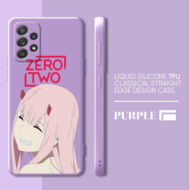 Zero Two Peoples Case For Samsung Galaxy A73 A52 A33 A52s A23 A72 A22 A13 A13 A12 A32 A53 A42 Soft Square Liquid Cover