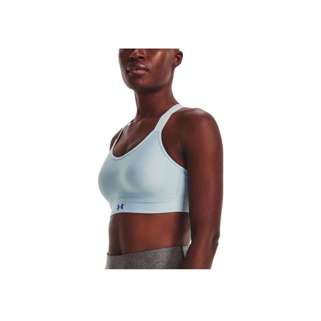 Under Armour Solid U-Shaped Crossback High-Intensity Training Sports Bra Women Underwear Blue 1372557-478