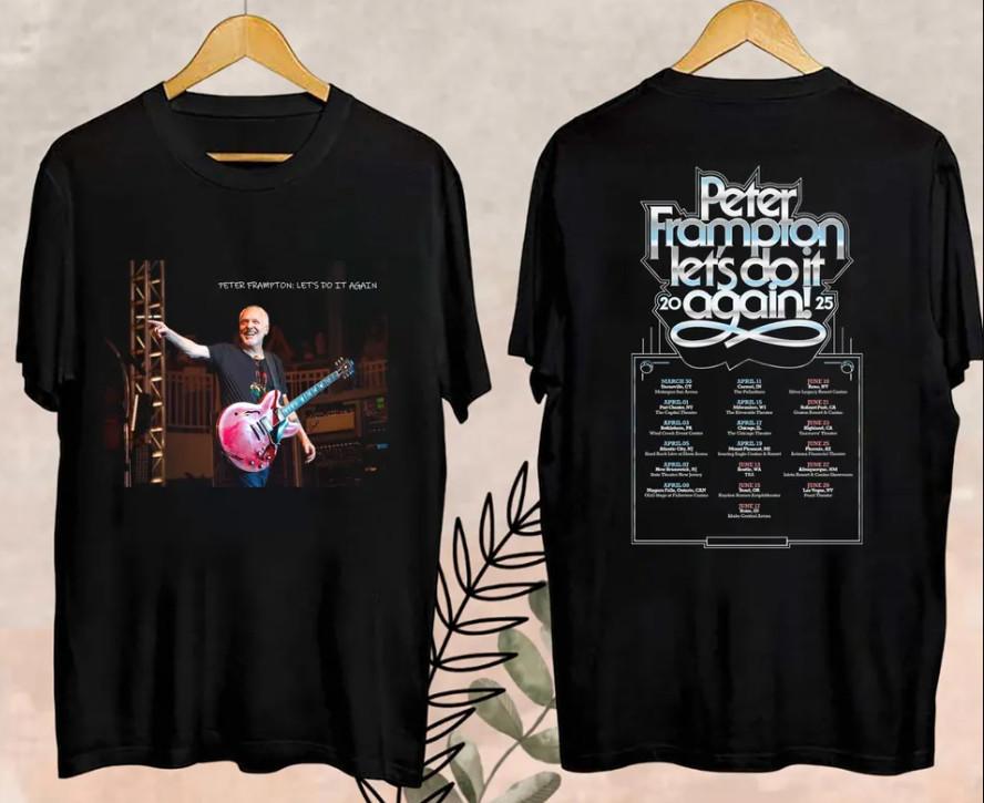 2026 Peter Frampton Lets Do It Again Merch, Peter T-Shirt shirt XXXL